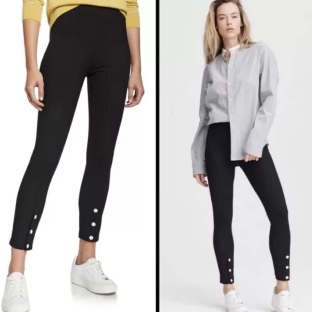 Rag & Bone Simone Snap Front Pant Women's Size 2 Black